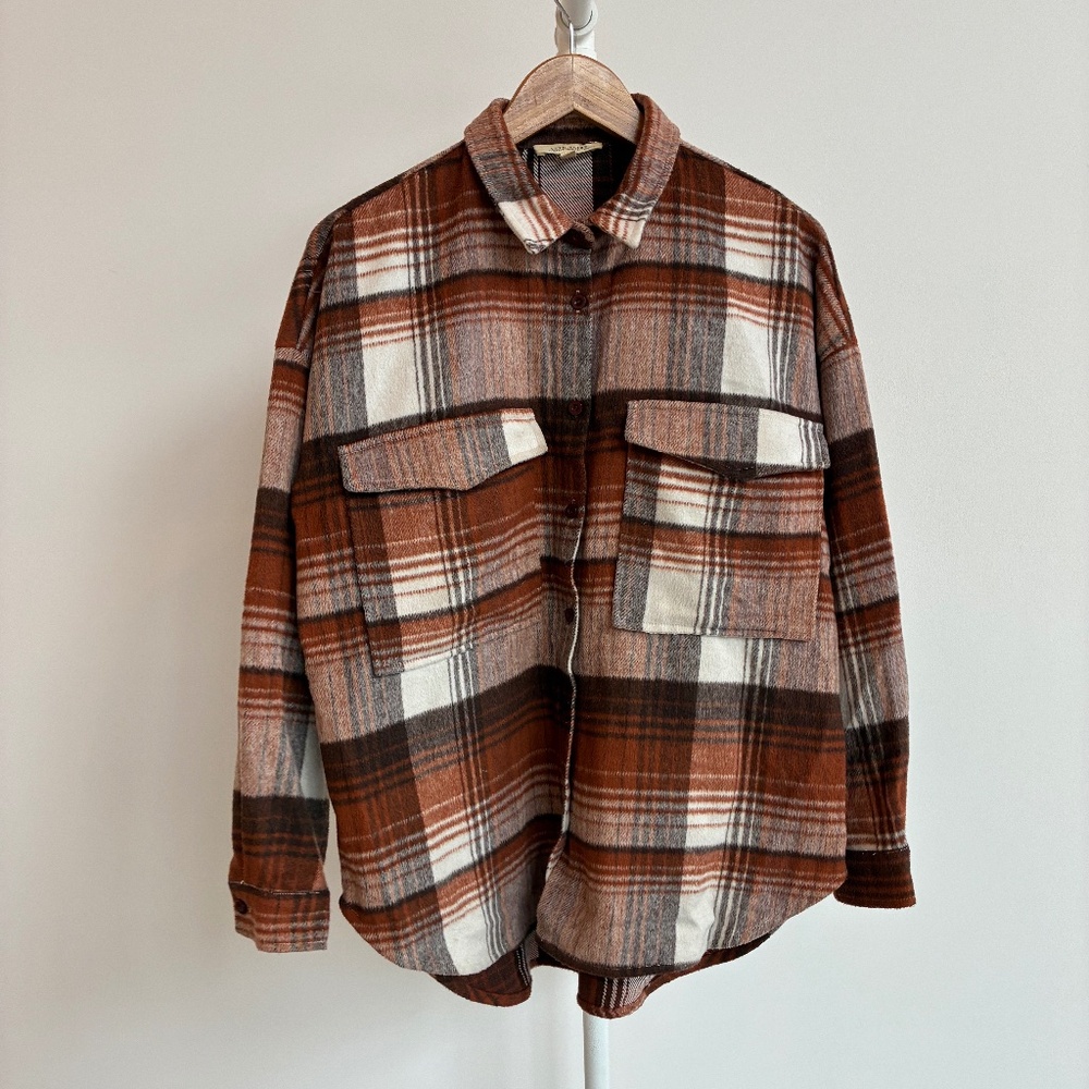 12TH TRIBE Flannel Shacket